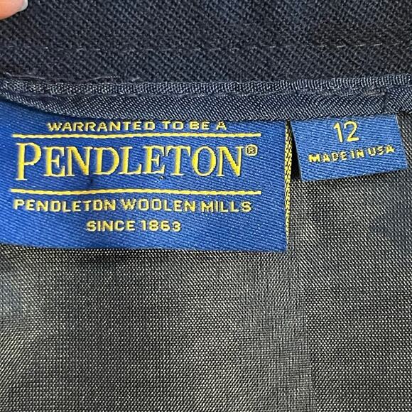 Pendleton Vintage Women’s 100% Virgin Wool Skirt Made in USA Size 12 - Picture 2 of 11
